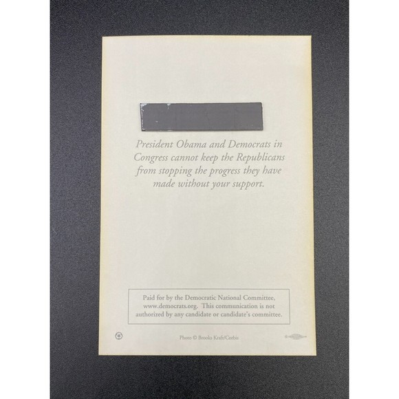 Barack Obama I Value Your Ongoing Support Magnetic Card - Picture 2 of 2